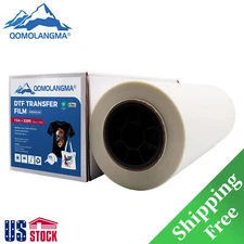 13" x 328ft DTF Transfer Film Warm Peel Double-Side Matte PreTreat PET Paper