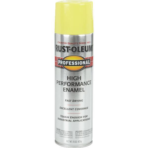 3 Pk RustOleum Professional Industrial Safety Yellow Enamel Spray Paint