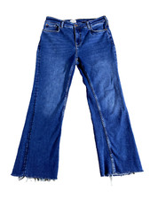 Anthropologie Pilcro Jeans Womens 31 Raw Hem Boot Denim