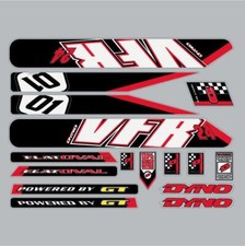 2001 DYNO - VFR 24 Black/Red decal set