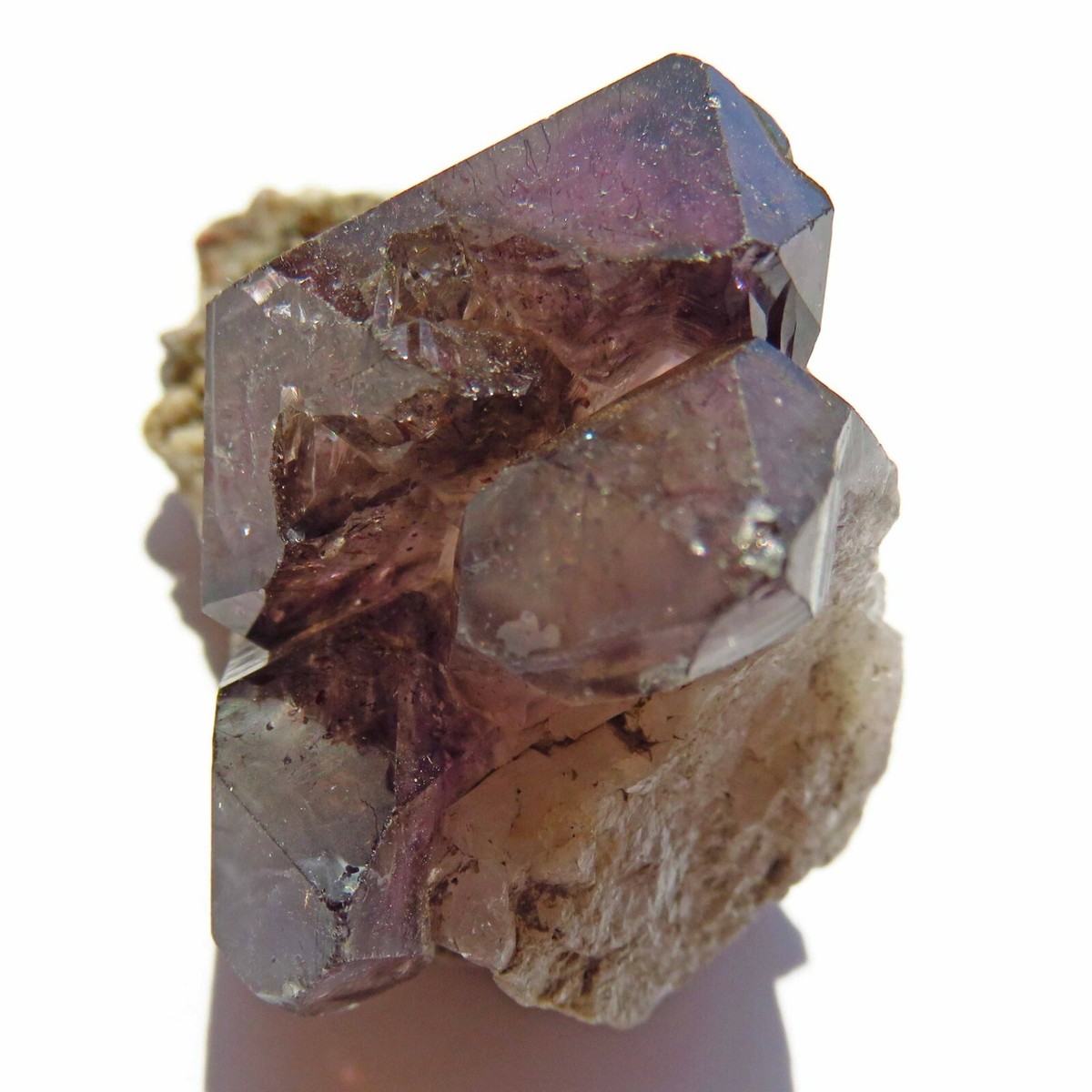Shangaan Smoky Amethyst Elestial On Matrix Chiredzi Zimbabwe
