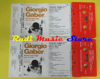 MC GIORGIO GABER Anche per oggi non si vola 2 mc 1974 italy no cd lp dvd vhs *