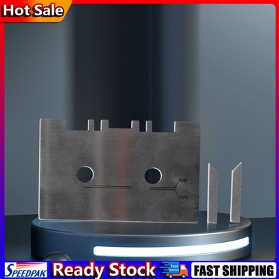 Head and Guide Gauge with 2pcs Check Bar Metal Guide Set Easy To Install Sliver 