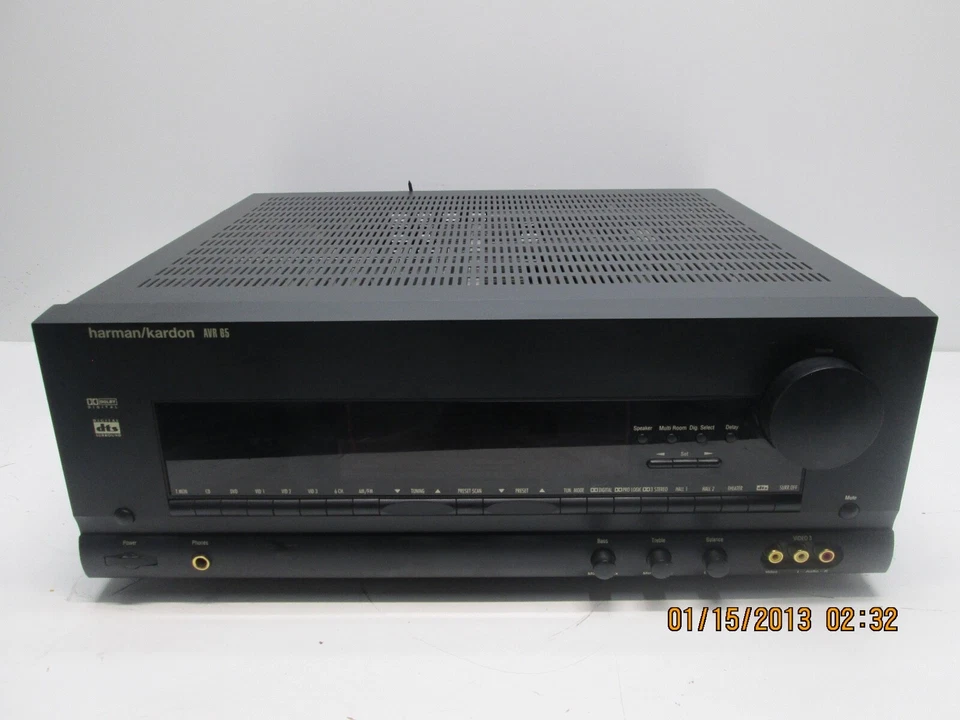 Harman Kardon AVR-65 Dolby Digital Pro Logic Surround Sound Receiver FOR PARTS - Image 4 of 4
