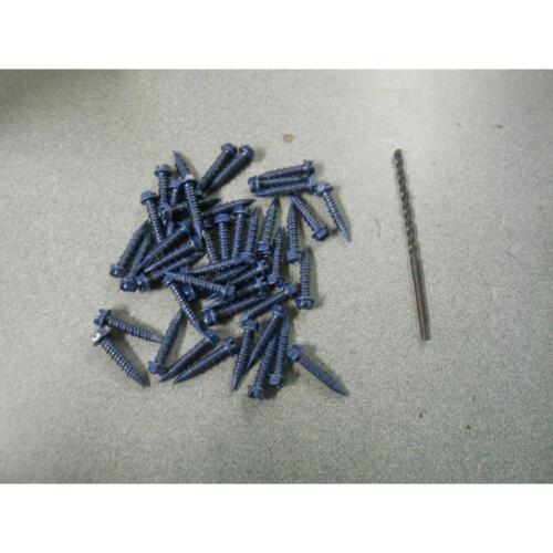 SHOOK 14708 1/4" X 1-1/4" SLOTTED HEX HEAD CONCRETE SCREWS 202877 - Picture 1 of 3