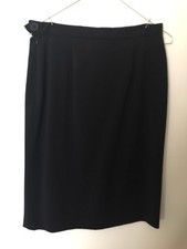 MOSCHINO Cheap & Chic UK Size 12 Designer Black Pencil Skirt Work Evening Formal