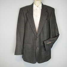 VTG Burberrys Men's Plaid Luxury Wool Sport Coat Blazer Jacket