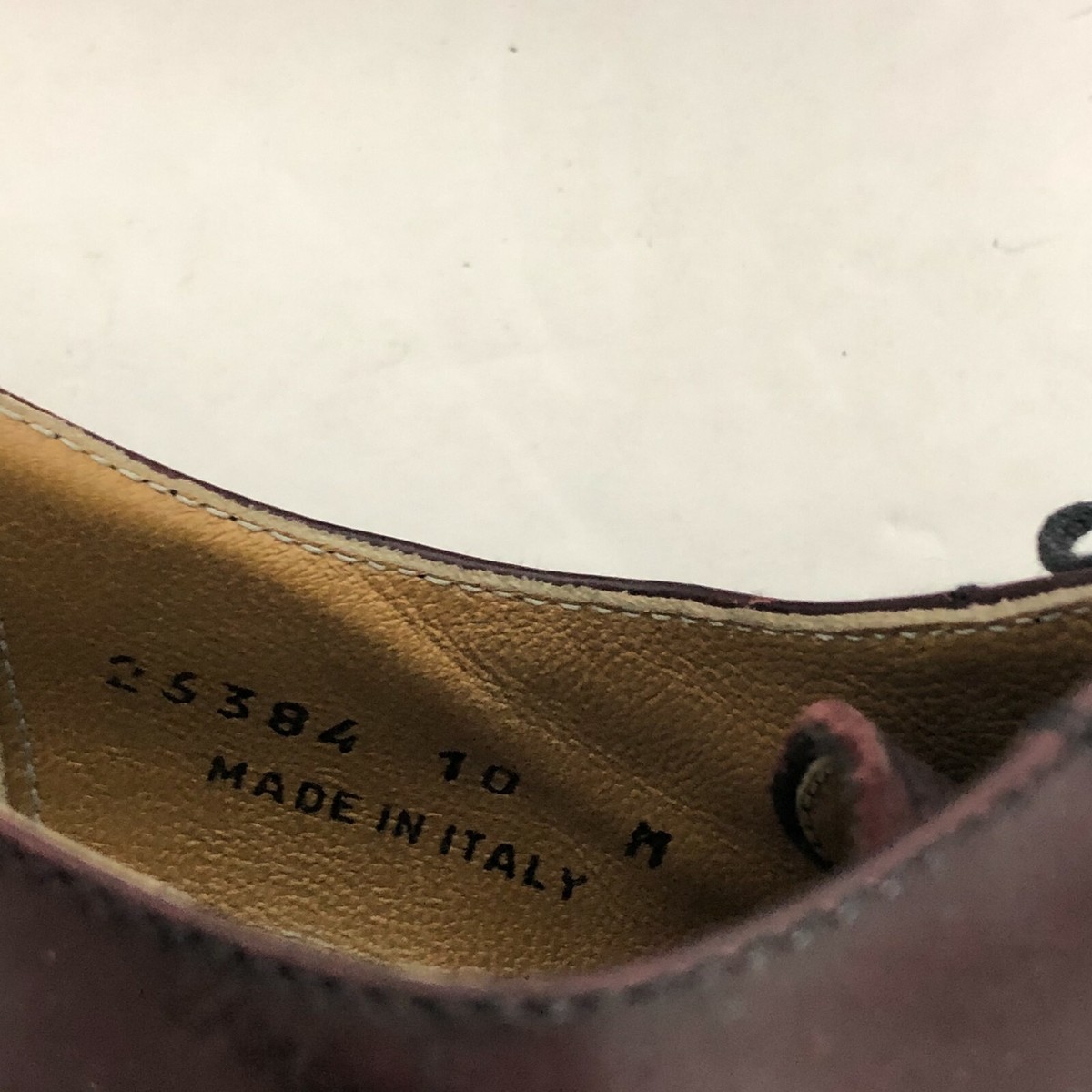 Stamati Mastroianni Leather Oxfords Mens size 10 M Oxblood 