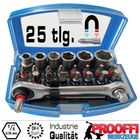 Bitssatz Schraubendreher Bits Satz 24-tlg Profi Magnet Bithalter + Ratsche XT025