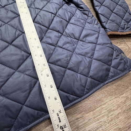 Peter Millar Jacket Mens XL Blue Suffolk Quilted Travel Coat Puffer Adult Preppy - Picture 10 of 11