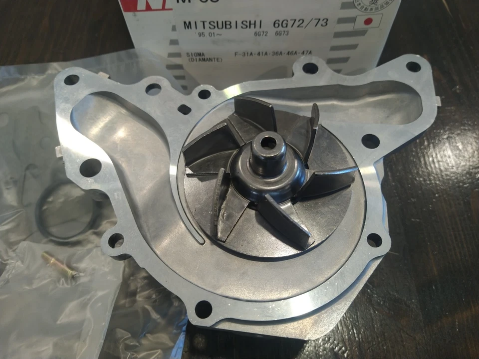 NPW 发动机水泵 M-65 适合 2000 - 2012 年三菱 Eclipse 日本制造 — 第 3/3 张图片