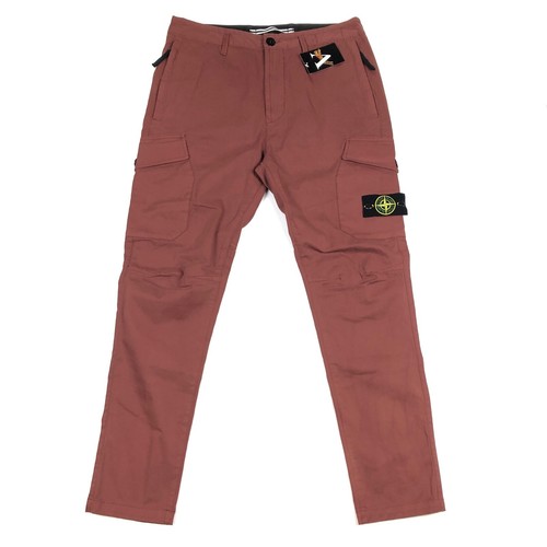 Maroon Cargo Track Pants Bottoms Size 