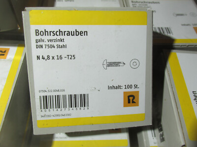 3 Packungen Marken Blechschrauben 4,8x16mm mit Bohrspitze /Reste  Palbohrschr.