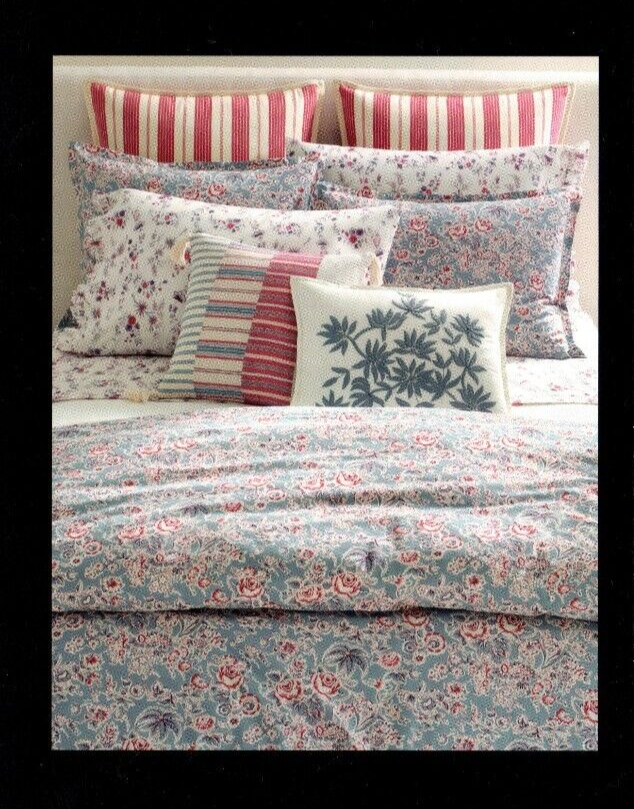 Ralph Lauren Queen Sheet Set Maddie Blossom Cream 4pc Cottage Purple