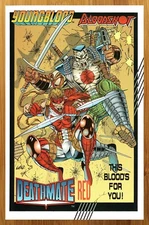 1993 Image Comics Youngblood/Bloodshot Deathmate Red Print Ad/Poster Promo Art