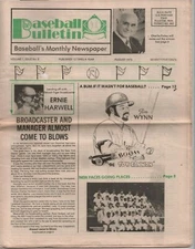 Baseball Bulletin Magazine Ernie Harwell August 1975 110620nonr