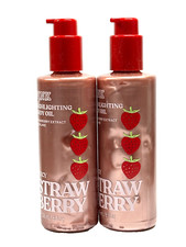 2 VICTORIA'S SECRET PINK JUICY STRAWBERRY EXTRACT HIGHLIGHTING BODY OIL 8 FL OZ