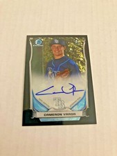 2014 Bowman Chrome Cameron Varga Black Wave Autograph 13/15 Made #BCA-CVA 003506
