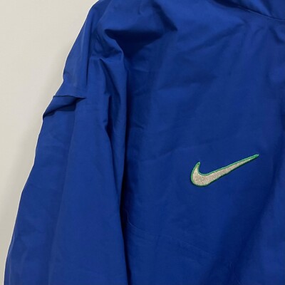 Vintage 90's Nike CBF Brazil Football Soccer Jersey Warm Up Jacket