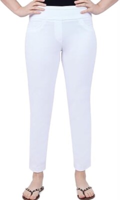 Ruby Rd. Petite Damen Freizeithose weiß in Größe 8P BRANDNEU