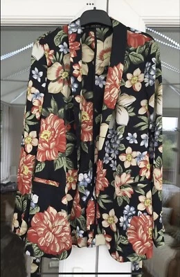 ZARA Floral Multi Colour Blazer Jacket XS UK8 BNWT RRP £49 - Image 1 of 4