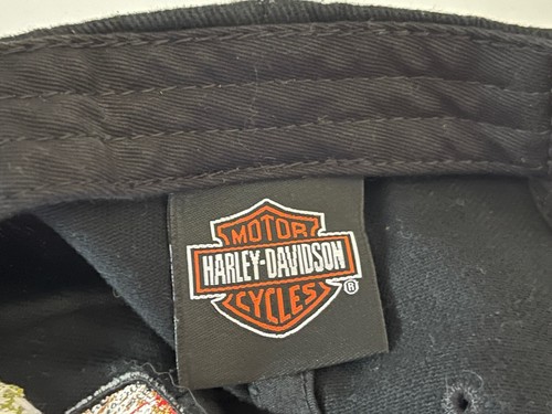 Cappello Baseball Maui Harley Davidson Berretto Donna Hawaii Moto Regolazione Nero Tiki - Foto 5 di 6