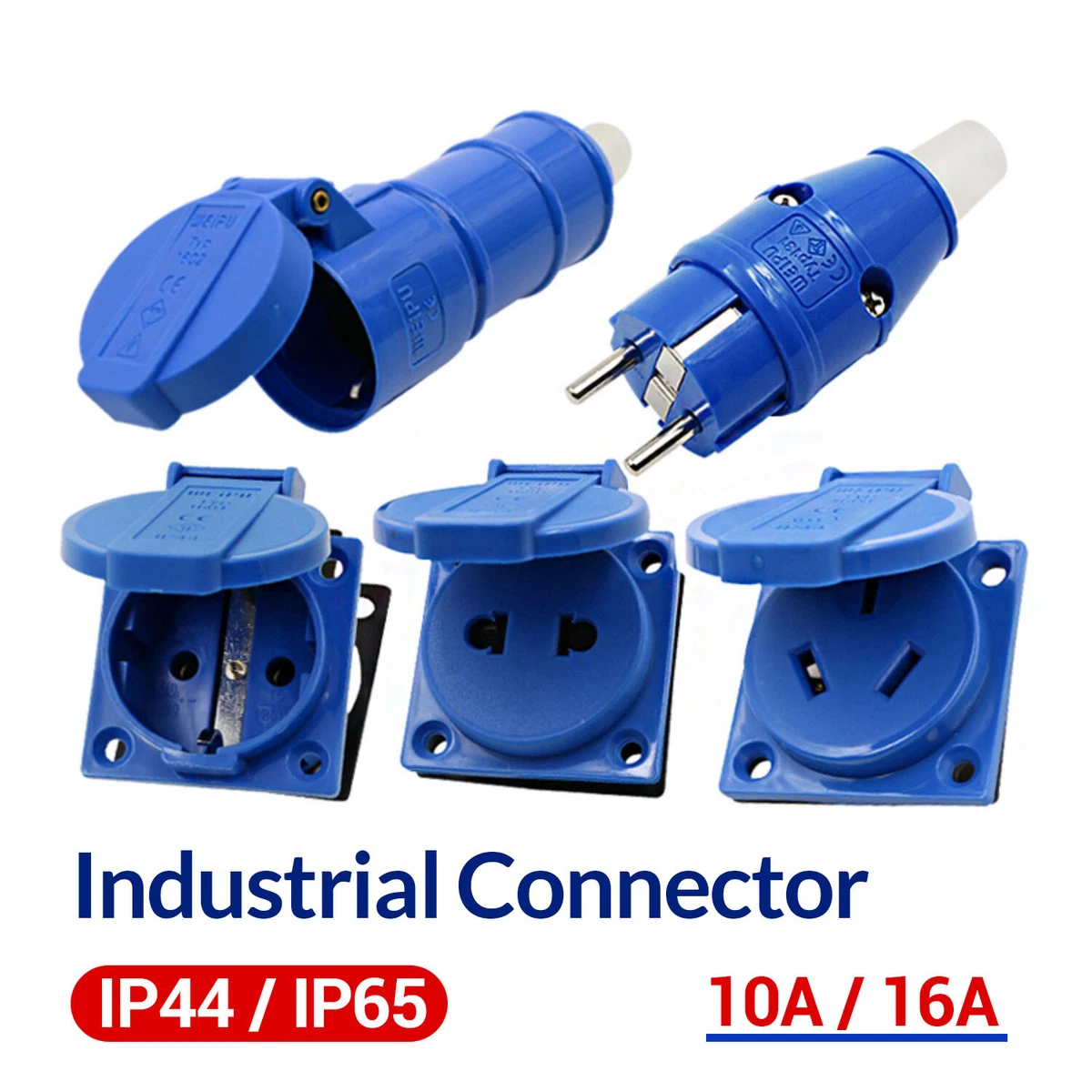 Industrial Connector Plug Dual Purpose Single Phase Multi functional T Socket