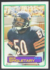 1983 Topps Mike Singletary #38 RC Chicago Bears AT