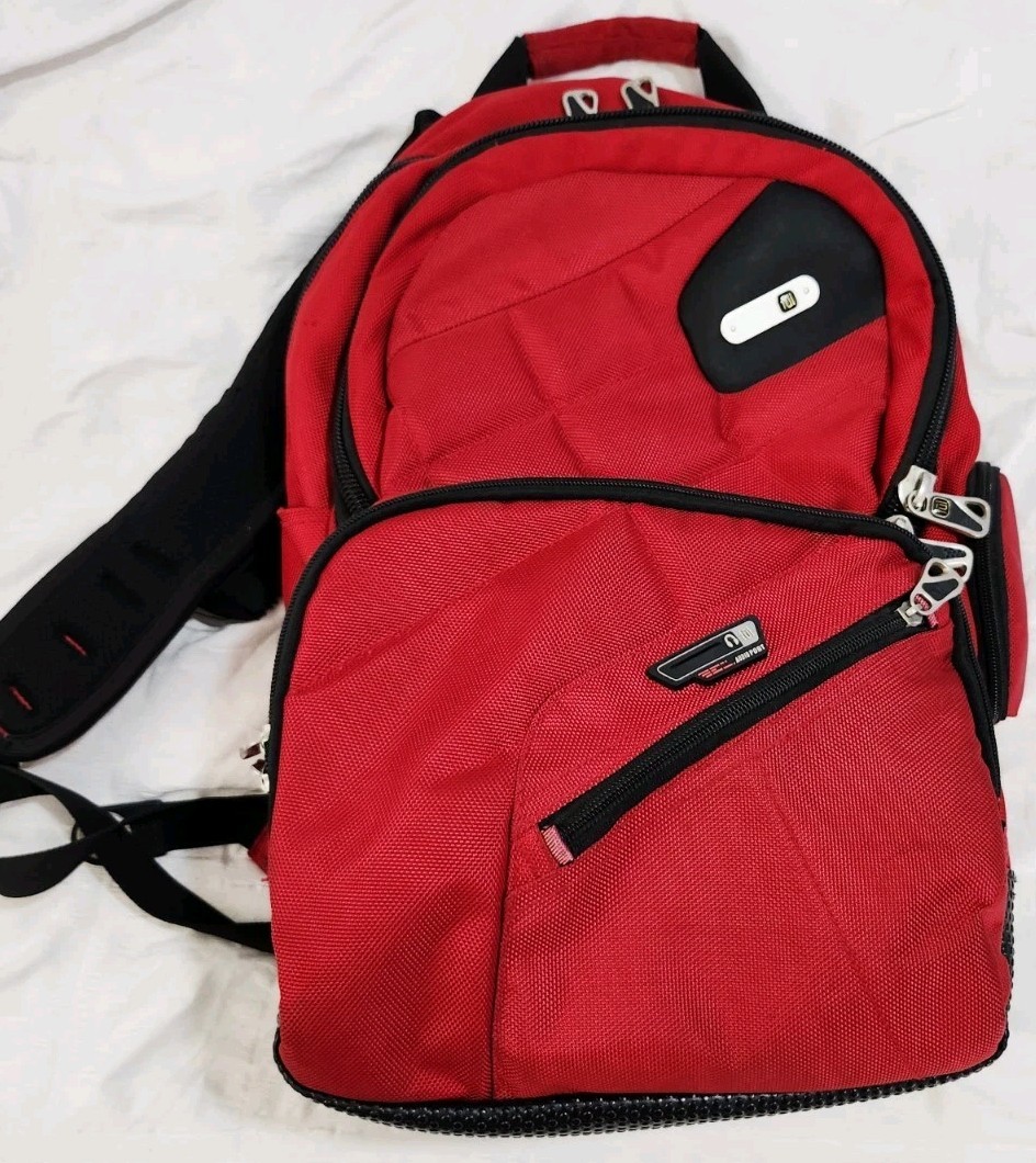 Ful Backpack Pockets Padded Straps Solid Black Wi… - image 1