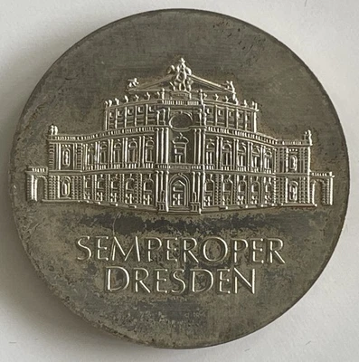 DDR GDR 10 Mark 1985 Semperoper Dresden stgl UNC Silber Silver - Bild 1 von 4