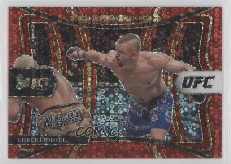 2021 Panini Select UFC Premier Level Red Disco Prizm /199 Chuck Liddell #178 1r5