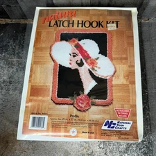 NEW 1920's Gatsby Hat Flapper Girl PROFILE LATCH HOOK KIT Natura 1991 RO31