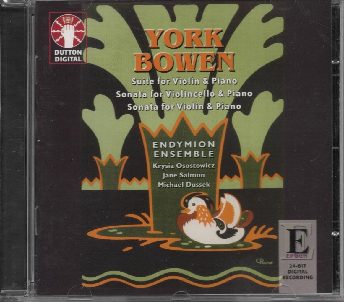 YORK BOWEN Music for Violin Cello   ENDYMION ENSEMBLE  DUTTON EPOCH CD Near Mint