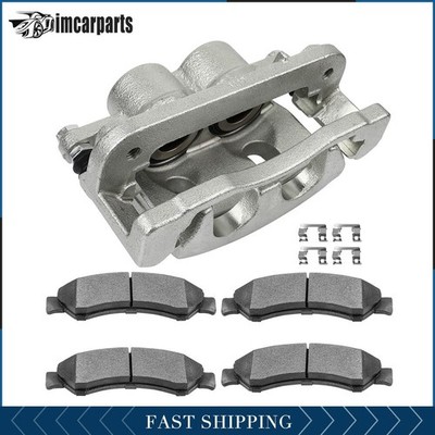 Front Left Brake Calipers & Ceramic Pads For GMC SIERRA 1500 YUKON CHEVY