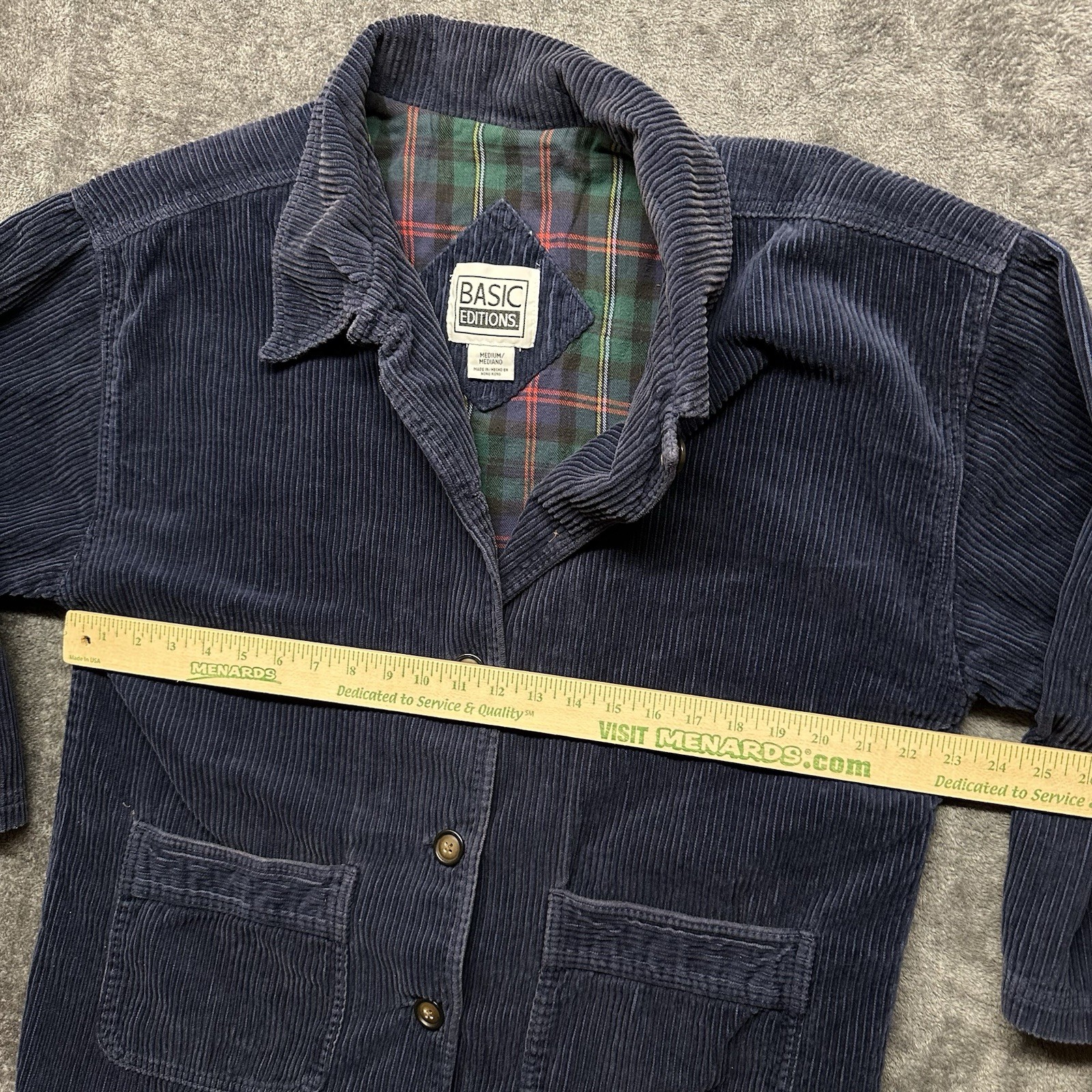 Vintage Basic Editions Jacket Womens Medium Blue … - image 6