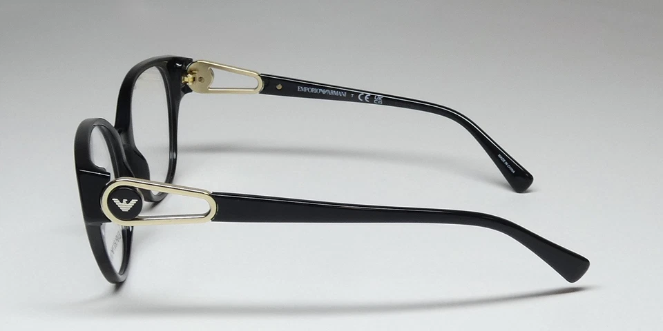 NUEVO EMPORIO ARMANI 3211 ANTEOJOS NEGRO 5017 BORDE COMPLETO OVALADO MUJER PLÁSTICO Foto 4 de 4