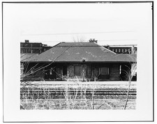 Williamstown MA Estación de Ferrocarril Fachada Este 1900 Estación Principal Edificio