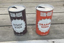 Vintage Sun-Rise Pop Cans