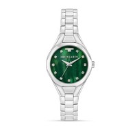 Trussardi Metropolitan Damenarmbanduhr GrüN Silber 30 Mm Quarz Analog