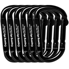 Carabiner Clip Heavy Duty Carabiners 800lbs 13KN 2922 lbs Carabeaner D Ring