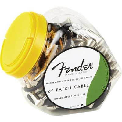 Fender Performance Series 6'' Instrument Patch Cables, Bowl of 40