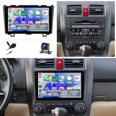 4+128G 9'' Für Honda CRV CR-V III 2007-2011 Android 15 Autoradio GPS Navi +Kamera