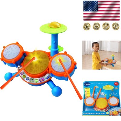VTech KidiBeats Drum Set with 4 Play Modes - Engage Your 2-5  Old in Music