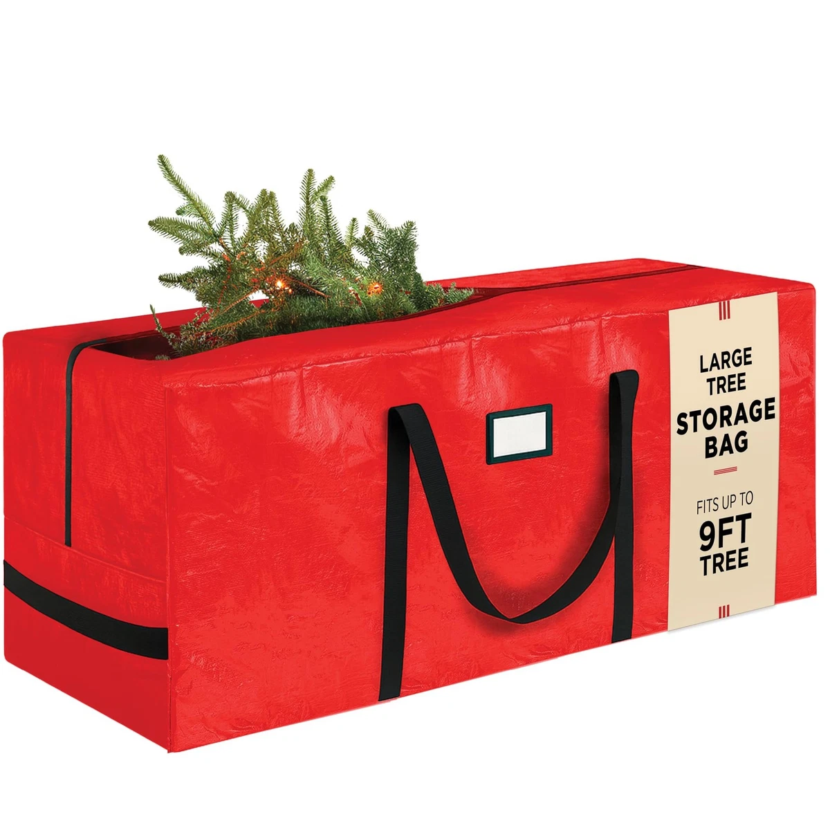 Kerstboombox, extra opbergdoos met ritssluiting, versterkte handgrepen