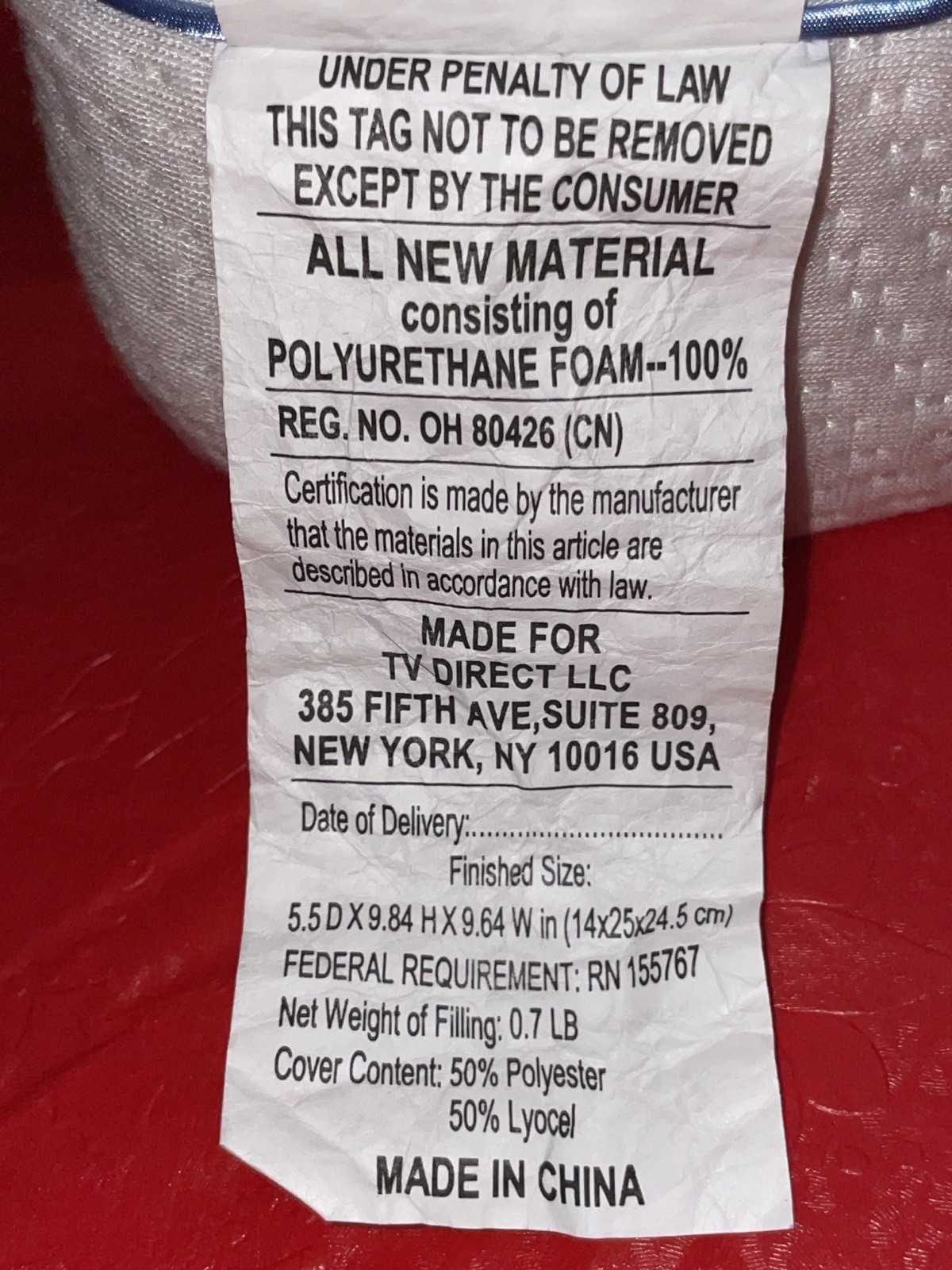 My Comfort Miracle Knee Leg Pillow - Memory Foam Support