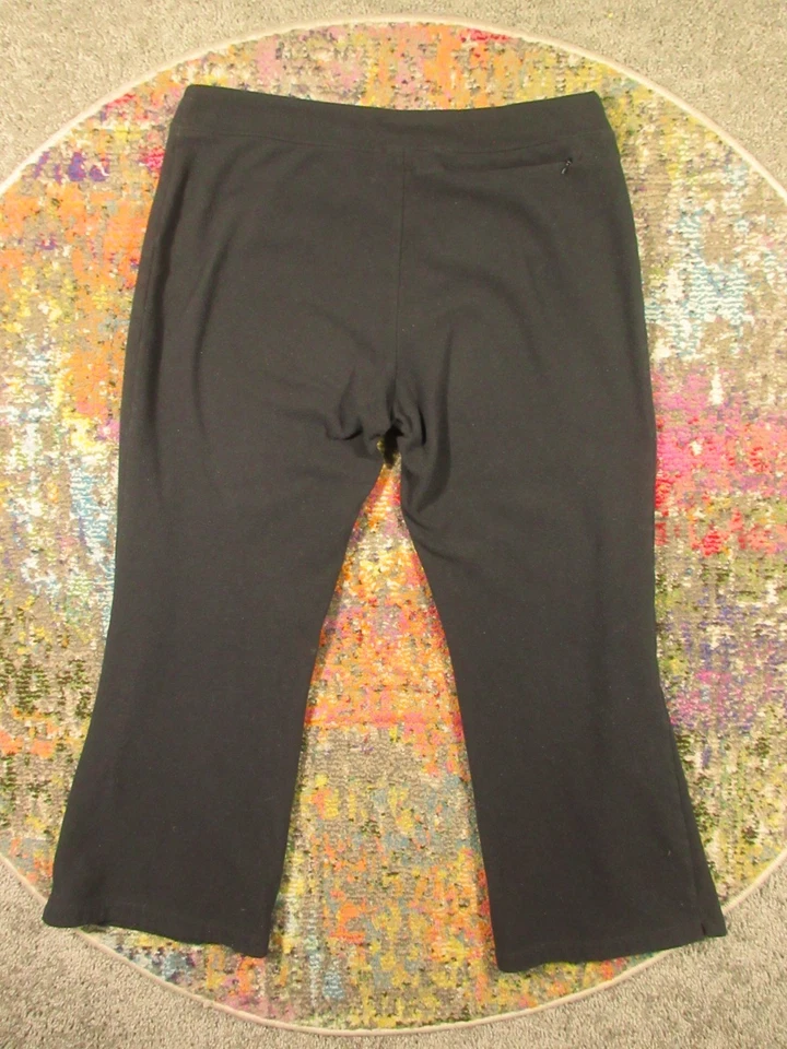 North Face Fleece Pants Womens Large Black Loose Lounge Casual Outdoor - Image 2 of 4