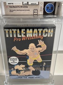Title Match Pro Wrestling (Atari 2600) WATA 9.8 A++ New Sealed PSA VGA Top Pop