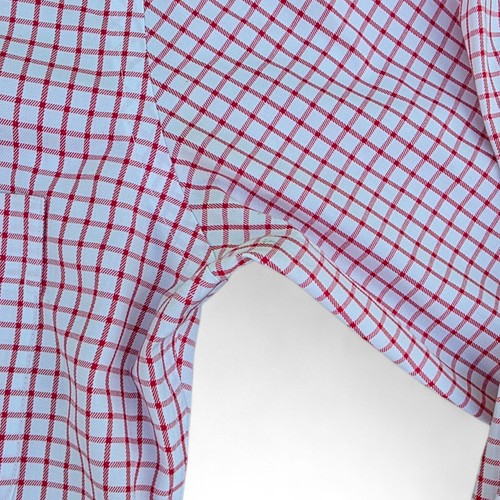 Peter Millar NC State Wolfpack camicia abbottonata uomo piccola rossa bianca check - Foto 7 di 10