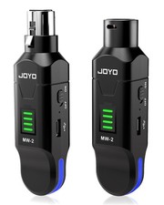 JOYO 2.4GHz Wireless XLR Microphone System, Plug-on Transmitter Black