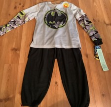 Batman 2-Piece Long Sleeve Toddler Pajama Set with Cape Black Size 8 NWT
